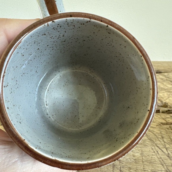 Vintage Home Sweet Home Mugs Pair Speckled Pottery Set Made in Japan 70s Country - Picture 9 of 13